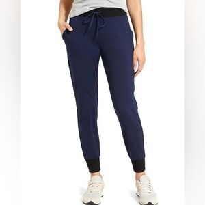 Athleta Pants Flux Navy Blue Joggers #54023 Size L